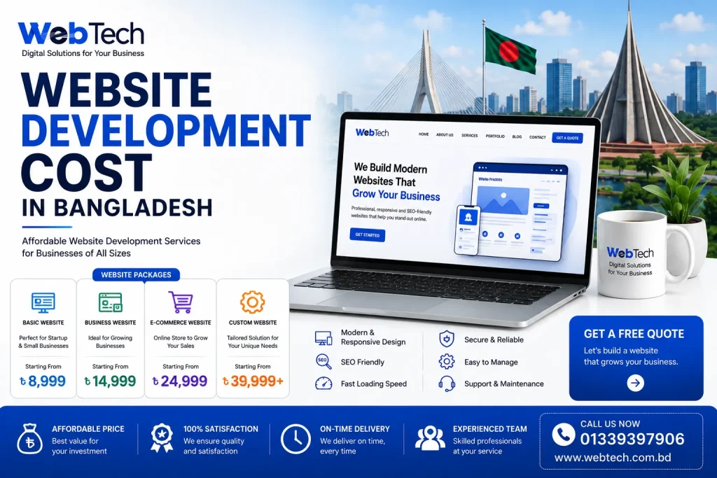 Website Development Cost in Bangladesh