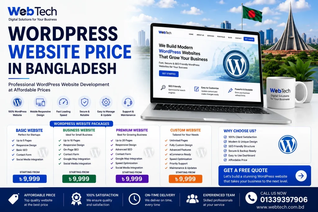 WordPress Website Price in Bangladesh