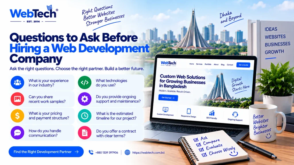 Questions to Ask Before Hiring a Web Development Company
