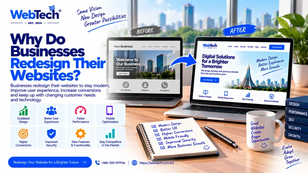 Why Do Businesses Redesign Their Websites